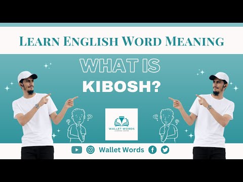 What is Kibosh? | Kibosh | Kibosh Means | Kibosh Meaning In English | English Word Meaning