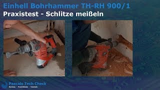 Einhell Bohrhammer TH-RH 900 || Praxistest Teil #2 || Schlitze meißeln + Aufmeißeln von Estrich