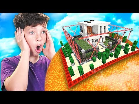 MINECRAFT CAN YOU BEAT my LITTLE BROTHER'S IMPOSSIBLE HOUSE...? *DO NOT TRY*