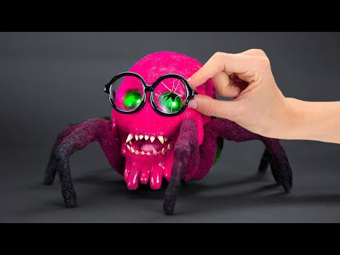 Slick Slime Sam Or Scary Spider? DIY TUTORIAL