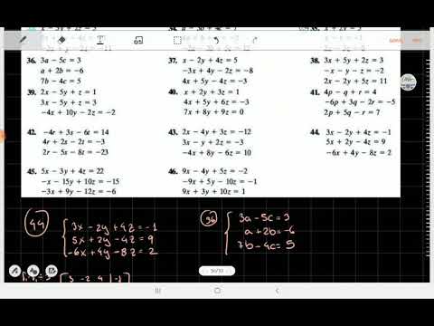 Sistemas de ecuaciones por matrices - Otro ejemplo