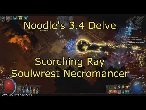 [3.4 Delve] Noodle's Scorching Ray Soulwrest Necromancer - Lazer Pew Pew Build Guide