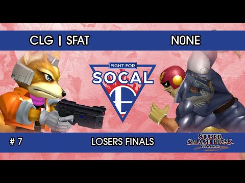Fight For SoCal 7 - CLG | SFAT (Fox) VS n0ne (Captain Falcon) - SSBM - Losers Finals