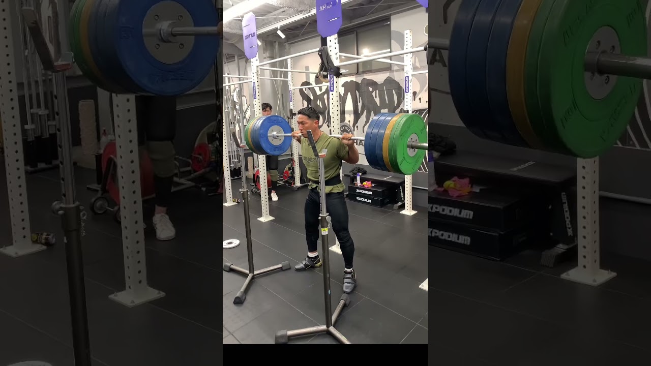 back squat 210kg / 10reps