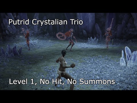 Elden Ring - Putrid Crystalian Trio (Level 1, No Hit, Pre-Nerf, No Summons)