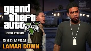 GTA 5 - Mission #70 - Lamar Down [First Person Gold Medal Guide - PS4]