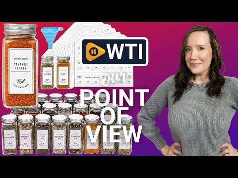 AOZITA 24 Pcs Glass Spice Jars with White Printed Spice Labels - 4oz Empty Square Spice Bottles - WTI product video review