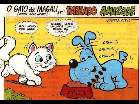 Mingau - O gato da Magali fazendo amizade, Quadrinhos Turma da Mônica