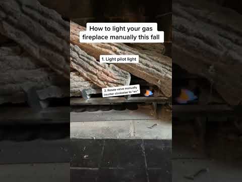 How to manually light gas fireplace