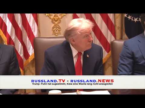 Trump: Putin hat zugestimmt, Kiew eine Woche lang nicht anzugreifen