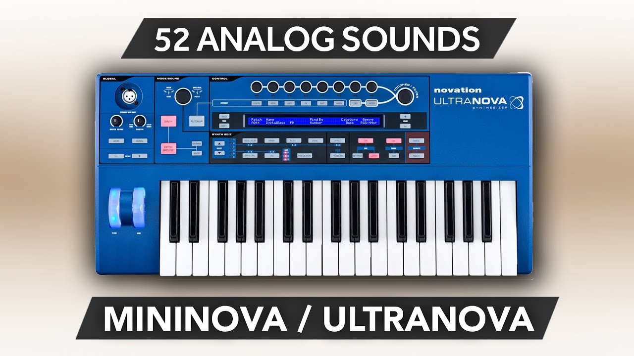 LFO001 - Analog Dreams - Novation Ultranova / Mininova ( 52 presets ) Video Preview