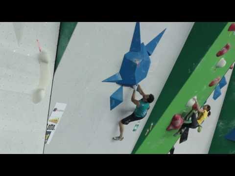 Kilian Fischhuber wins the European Bouldering Championship
