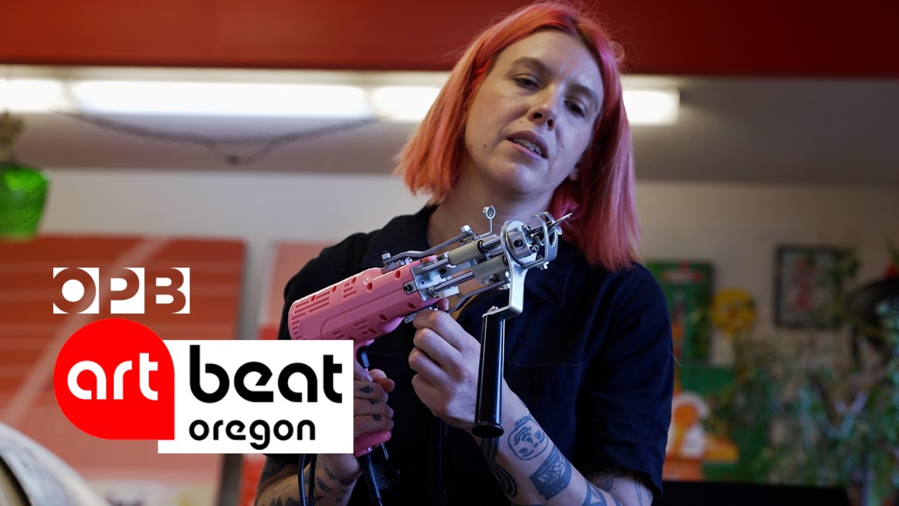 An artist is shaking up the world of fiber art — one funky tufted piece at a time | Oregon Art Beat