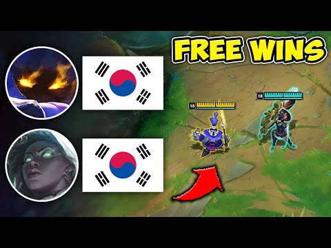 We played the #1 most popular Korean bot lane... and it's beyond broken