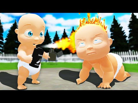 Babies make Custom Flamethrower by accident... (Whos Your Daddy)
