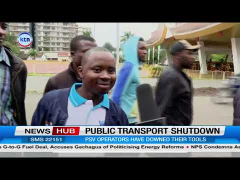 Kangemi residents forced to walk to work due Matatu strike