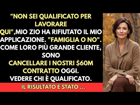 La mia famiglia mi ha ripudiato dall'attività, poi ha scoperto che controllavo i loro contratti.
