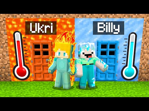 Billy FEUER vs Ukri EIS Tür Survival Challenge in Minecraft!