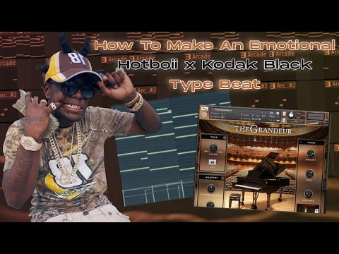 How to Make an EMOTIONAL Hotboii x Kodak Black Type Beat | Fl Studio Tutorial