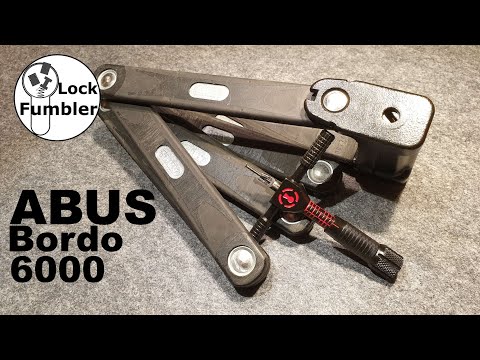 [64] ABUS Bordo 6000 Bike lock , disc-detainer, picked with front tension