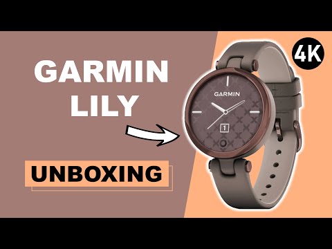 Garmin Lily Classic Dark Bronze Bezel/Paloma Case Unboxing 4K (010-02384-B0)