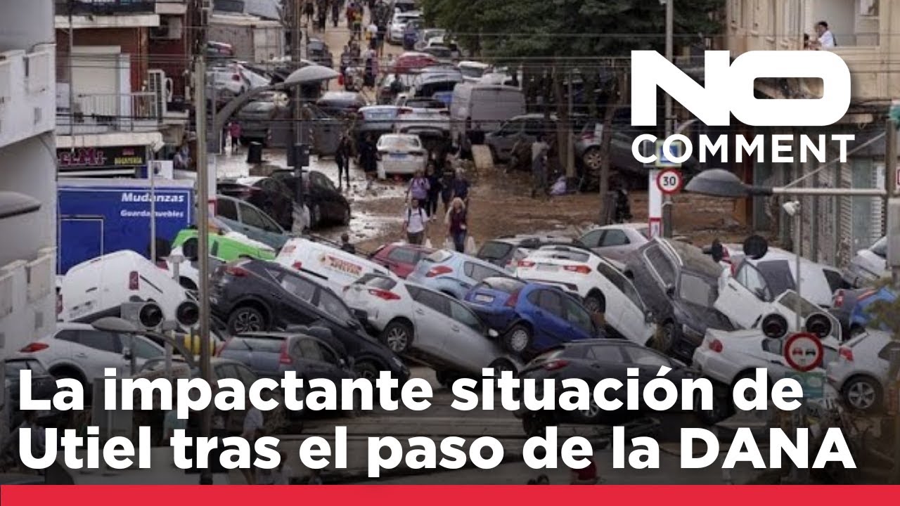 NO COMMENT: La impactante situación de Utiel (Valencia) tras el paso de la DANA
