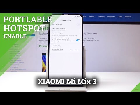How to Enable Portable Hotspot in XIAOMI Mi Mix 3 - Network Access Point