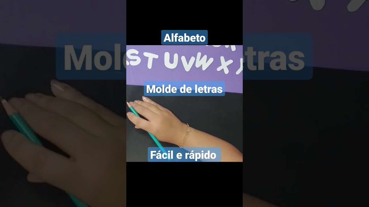 Molde de letras em EVA , alfabeto fácil e rápido.