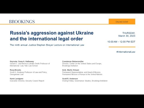 Russia’s aggression against Ukraine and the international legal order