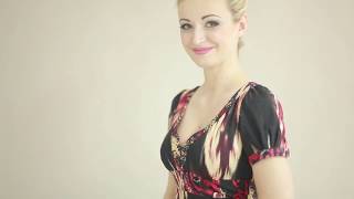 Beautiful dress tied at the waist Nieve La Belleza