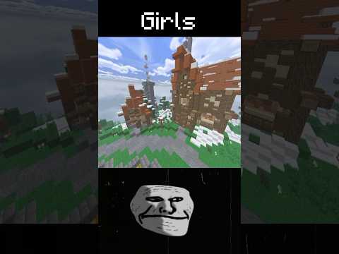 EPIC Minecraft Troll Face Prank on Girls vs Boys