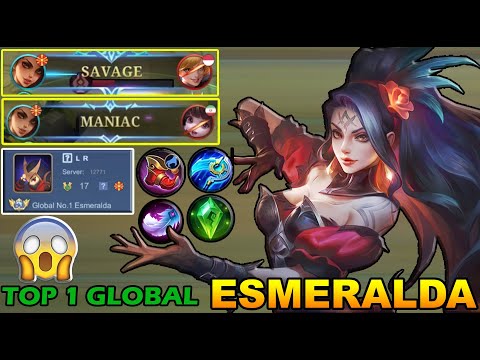 SAVAGE + MANIAC Under 8Min!! This is Madness!! -Top Global Esmeralda🔥 By ꜱ ʟ ʀ MOBILE LEGEND.