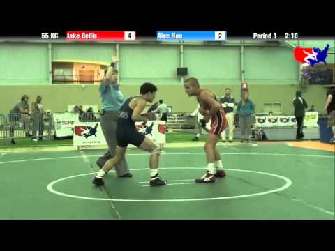 Jake Bellis vs. Alec Noa at 2013 ASICS University Nationals - GR