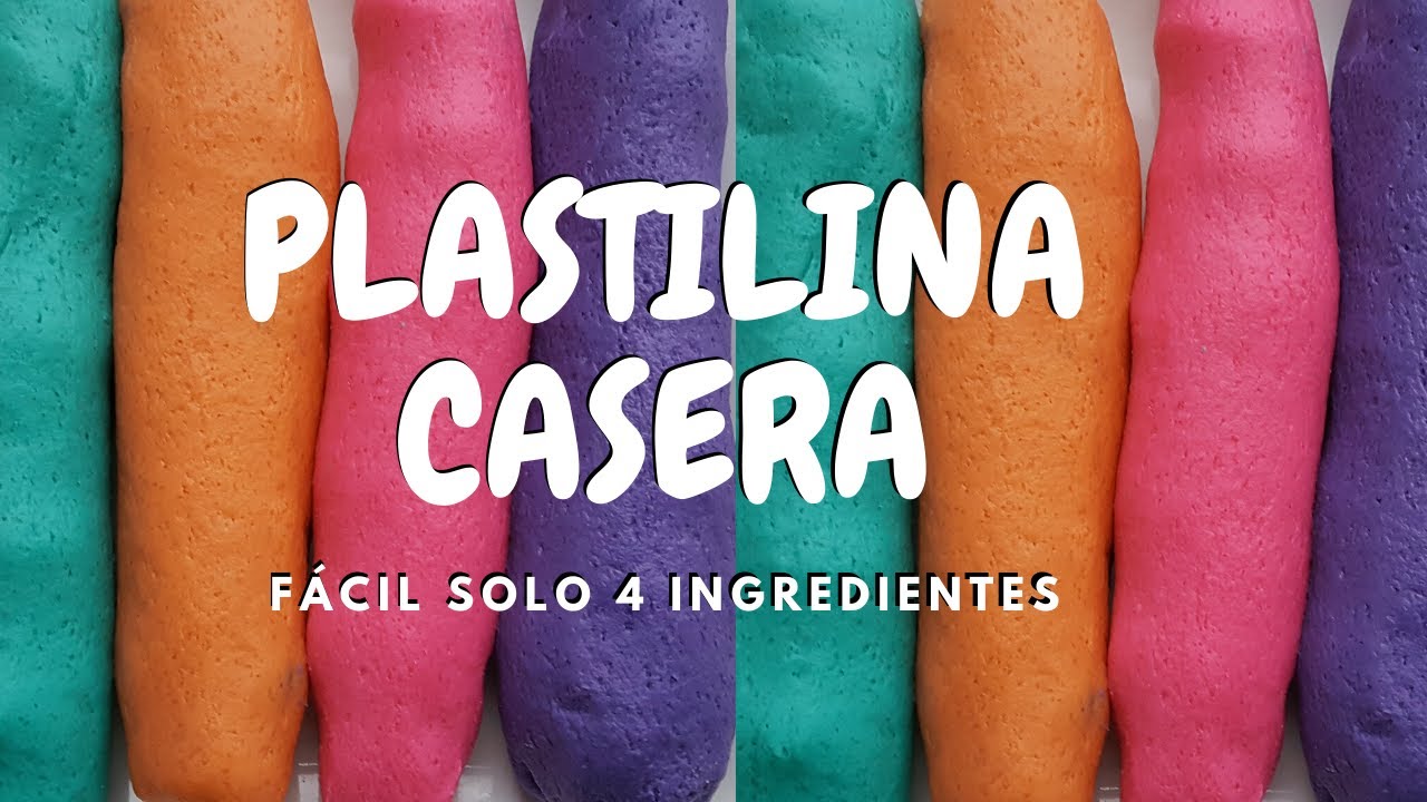Plastilina Casera NO TÓXICA para niños - Como hacer plastilina con harina