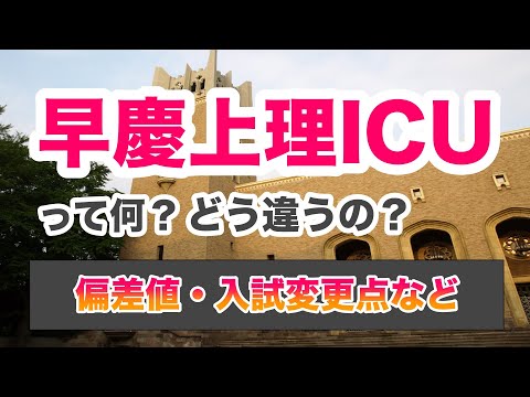 現代経済学科 早慶上理ICUの違い【ゆっくり大学受験】
