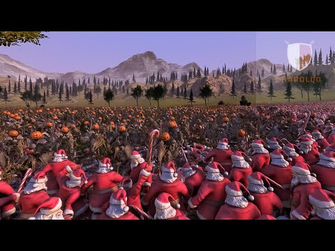 20.000 Santas vs 20.000 Hallowmans- Ultimate Epic Battle Simulator 2- UEBS 2