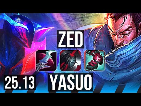 ZED vs YASUO (MID) | 11/0/10, Legendary | NA Master | 25.13