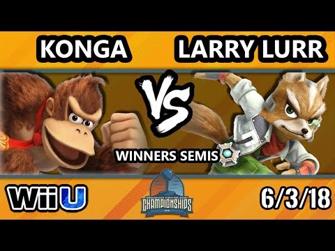 DHATX18 Smash 4 - Konga (Donkey Kong) Vs. MSF | Larry Lurr (Fox) - Wii U Winners Semis