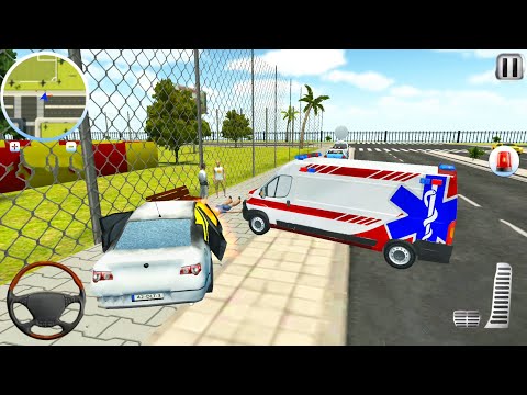 Roof Jumping Ambulance Simulator #13 - First Aid VAN Driver - Android Gameplay