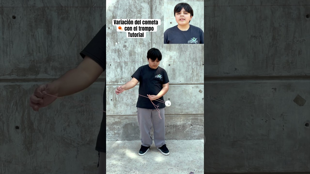 Tutorial variación del cometa con el trompo ☄️ #tutorial #trompo #juguetes #acrobatics #trucos