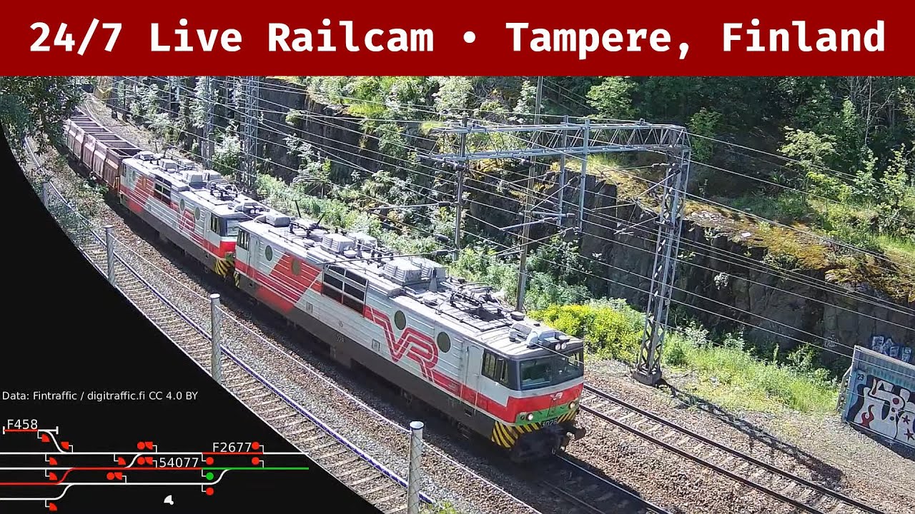 Finland Railway webcam — Tampere, Finland
