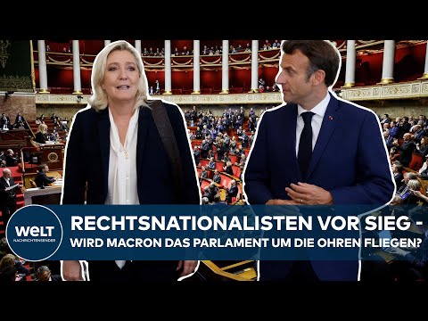 FRANKREICH WÄHLT: Verzockt sich Macron? Gewaltiger Rechtsruck bei Parlamentswahlen erwartet