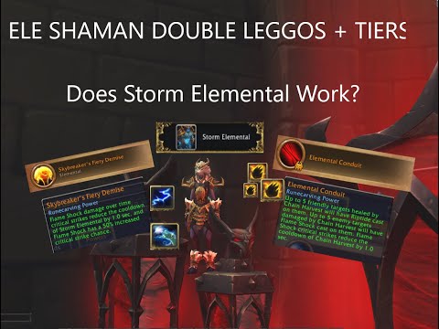 Ele Shaman DOUBLE LEGGOS + TIER SET with Storm Ele! Does it still work? PTR testing patch 9.2!