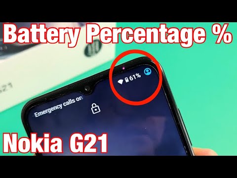 Nokia G21/G20: How to Add Battery Percentage %
