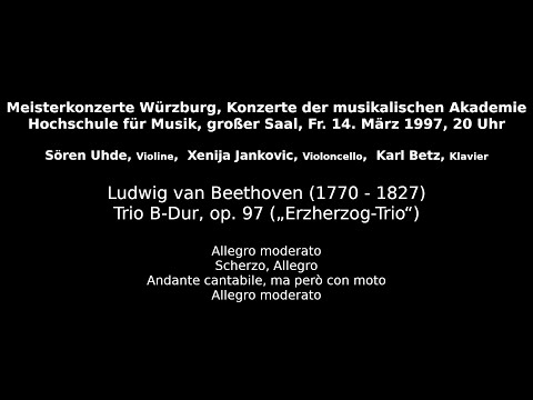 Ludwig van Beethoven (1770 - 1827): Trio B-Dur, op. 97 („Erzherzog-Trio“)
