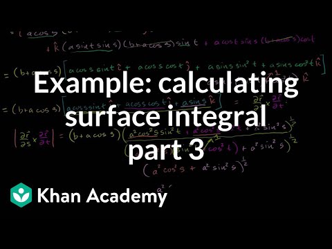 Calculating a Surface Integral Example Part 3