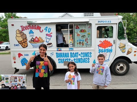 Kids Buy Ice Cream from the Ice Cream Truck Compilation stories - YouTube