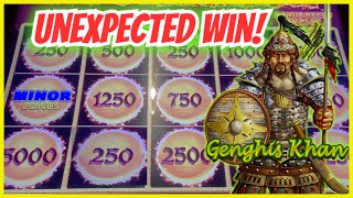 💰BIG WIN on Accidental Bet!!🍀I Hit the Wrong Button on Dragon Link Ghengis Khan Slot!