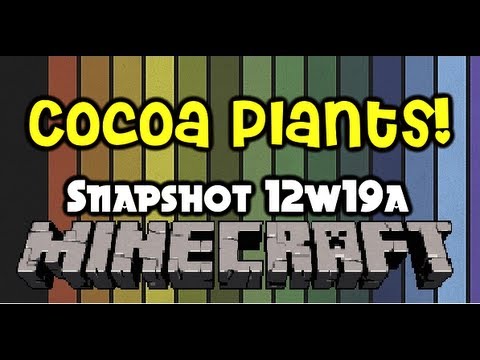 Minecraft - Snapshot 12w19a - Cocoa Bean Plants, Large Biomes & New Block Names!