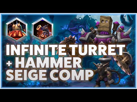Gazlowe RoboGobo - INFINITE TURRET + HAMMER SEIGE COMP! - Grandmaster Storm League